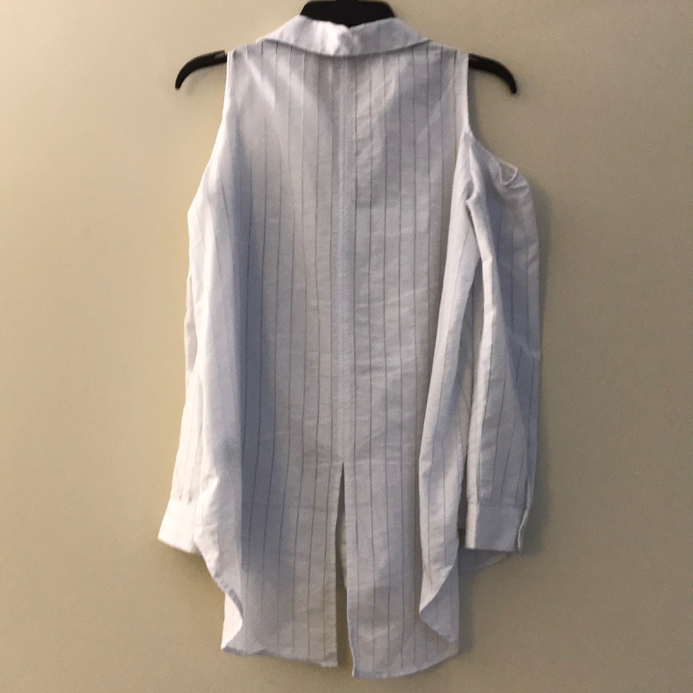 Collared Cold-Shoulder Tunic - Picture 2 of 2
